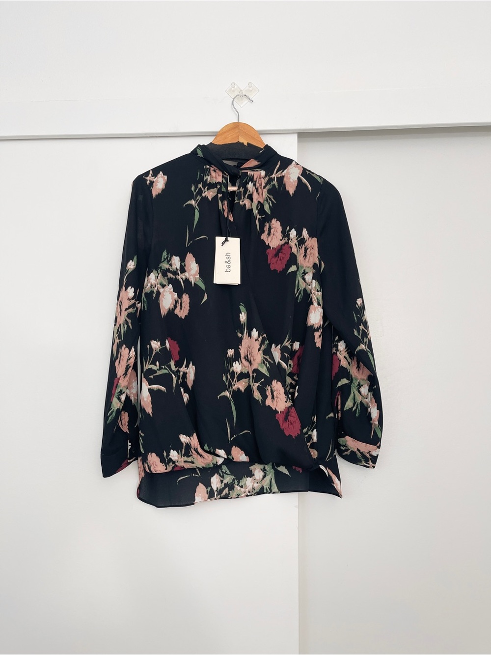 NWT Ba&sh Floral Work Blouse Size Large